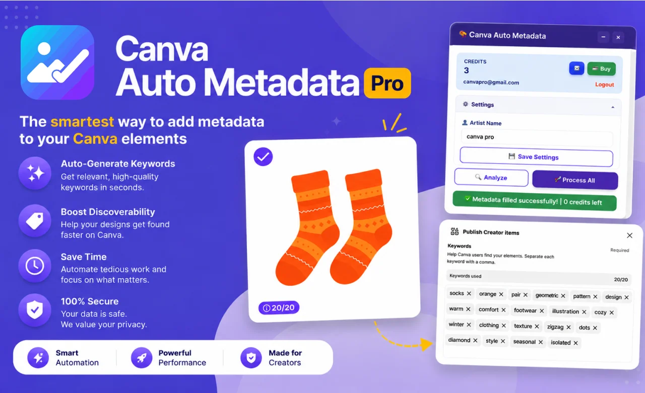 Canva Auto Metadata Pro preview